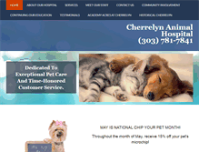 Tablet Screenshot of cherrelynanimalcare.com